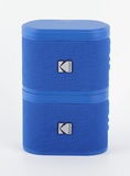 Kodak - Dual Brixlink Magnetic 
Speakers, Blue (Pack of 2)