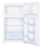 Avanti RA31B0W 2 Door Mini Fridge, Auto Defrost, True Top Freezer, 3.1 CF