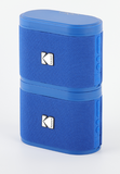 Kodak - Dual Brixlink Magnetic 
Speakers, Blue (Pack of 2)