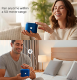 Kodak - Dual Brixlink Magnetic 
Speakers, Blue (Pack of 2)