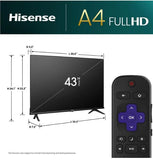 Hisense 43A4NR Class A4 Series FHD Roku Smart TV 43"
