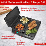 Brentwood TS812BK Multi Purpose Sandwich Maker & Burger Grill