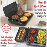 Brentwood TS812BK Multi Purpose Sandwich Maker & Burger Grill