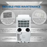 Whynter ARC-12SD Dual Hose Portable Air Conditioner - White