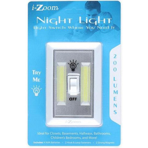 Wholesale-i-Zoom FL2001224 Light Switchw / 3AAA / Adhesive / 2 Magnets 200 Lumen-Light Switch-Electro Vision Inc