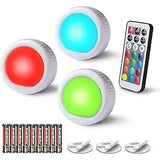 Wholesale-i-Zoom FL2231012 ROTA8 Wireless Swivel Light – 3-Pack, Color Changing, Remote Controlled-Electro Vision Inc