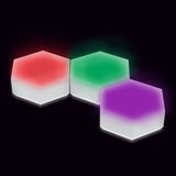 Wholesale-i-Zoom FL293006 3 Pack Modular Hexagon Color Changing Lights with Remote-Electro Vision Inc