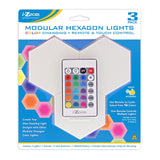 Wholesale-i-Zoom FL293006 3 Pack Modular Hexagon Color Changing Lights with Remote-Electro Vision Inc