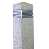 Wholesale-i-Zoom WMSR12006 Solar Square Concrete Bollard Light - 1 pack-IZ-WMSR12006-Electro Vision Inc