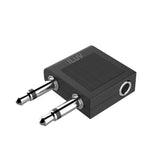 Wholesale-iLUV I113BK Airline Audio Adaptor - Black-Audio Adapter-Electro Vision Inc