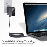 Wholesale-iLuv AD545CULBK charger w/USB C cable 45W PD AC-Electro Vision Inc