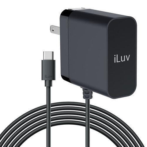 Wholesale-iLuv AD545CULBK charger w/USB C cable 45W PD AC-Electro Vision Inc