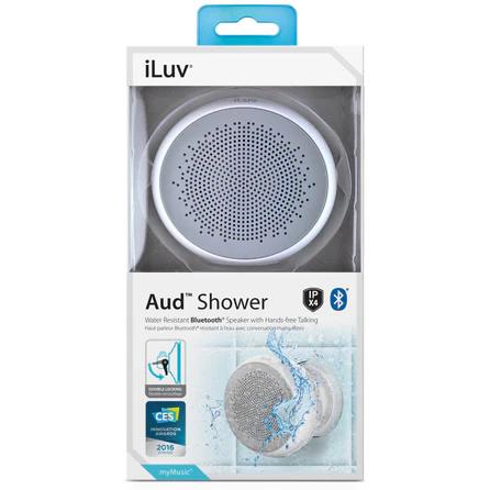 Wholesale-iLuv AUDSHWRWH AudMini Smart Portable Water Resistant Bluetooth Speaker-Bluetooth Speaker System-Electro Vision Inc