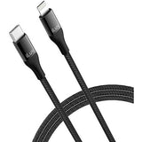 Wholesale-iLuv ICB274BK Premium MFI ligtning to USB C cable-3ft Black-Electro Vision Inc