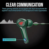 Wholesale-iLuv SG100MG Low Latency Gaming Wireless Earbuds Midnight Green IPX6-Electro Vision Inc