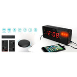 Wholesale-iLuv TSBOOMHULBK Jumbo LED Dual Alarm Clock 1.4"-Alarm Clock-Electro Vision Inc