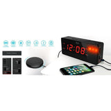 Wholesale-iLuv TSBOOMWULBK Dual Alarm Clock with 1.4" Jumbo Display Bed Shaker-Alarm Clock-Electro Vision Inc