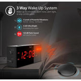 Wholesale-iLuv TSBOOMWULBK Dual Alarm Clock with 1.4" Jumbo Display Bed Shaker-Alarm Clock-Electro Vision Inc