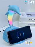 Dolphin L41 Speaker with Wireless Charging Bluetooth - Night Light