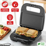 Brentwood TS247BK Panini Maker and Grill
