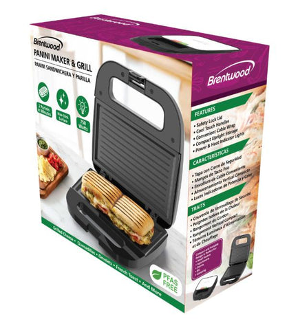 Brentwood TS247BK Panini Maker and Grill