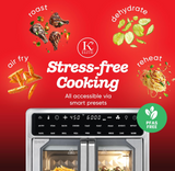 Kitchen Elite AFO110FD French Door Air Fryer Oven 16 Qt - Stainless Steel