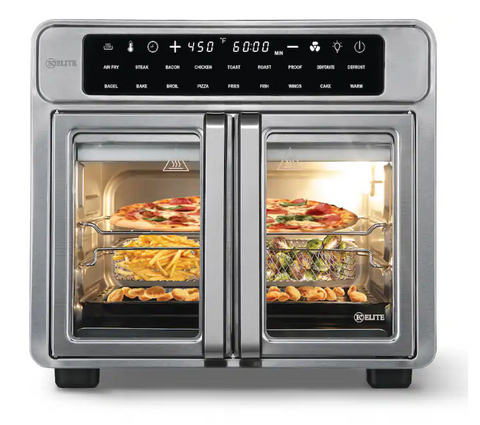 Kitchen Elite AF109FD French Door Air Fryer Oven 26 Qt - Stainless Steel
