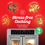 Kitchen Elite AF109FD French Door Air Fryer Oven 26 Qt - Stainless Steel