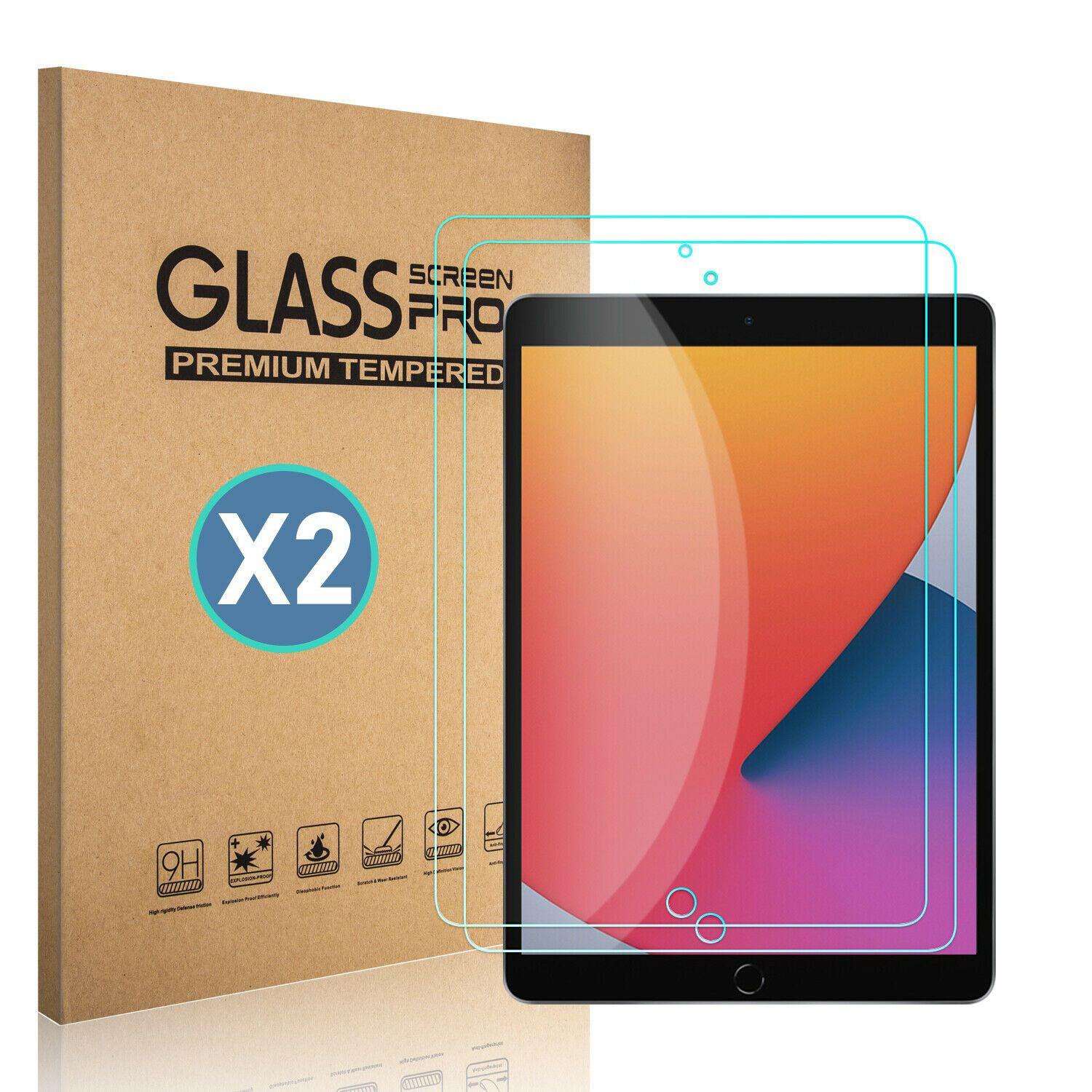 Wholesale-[2-Pack] Tempered GLASS Screen Protector for Apple iPad 8th Generation 2020 10.2"-Tablet-Electro Vision Inc