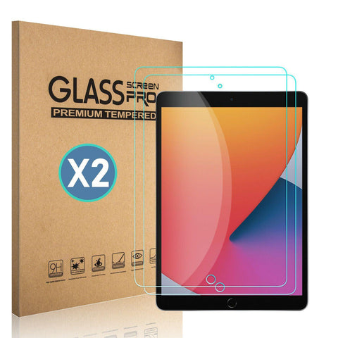 Wholesale-[2-Pack] Tempered GLASS Screen Protector for Apple iPad 8th Generation 2020 10.2"-Tablet-Electro Vision Inc