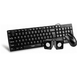 Wholesale-3 in 1 combo English USB keyboard + mouse+ 300 Watt speakers-Keyboard-Electro Vision Inc