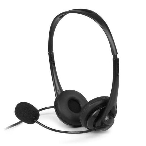Wholesale-Aluratek - Wired USB Stereo Headset with Boom Mic - Black-Electro Vision Inc