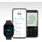 Wholesale-Amazfit - GTS Smartwatch 42mm Aluminum - Obsedian Black With Silicone Band-Smart watch-Electro Vision Inc