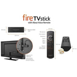 Wholesale-Amazon Fire TV Stick B0791TX5P5 - Streaming Media Player w/ Alexa Remote - 2018-Accessories-Electro Vision Inc