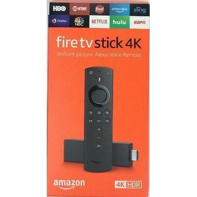 Wholesale-Amazon Firestick 4K - Streaming Media Player w/ Alexa Remote - 2020 - B079QHML21-Accessories-Electro Vision Inc