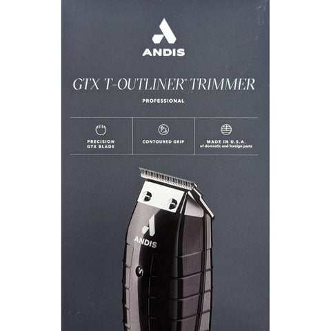 Wholesale-Andis 04785 GTX T-Outliner Trimmer - Black-Clipper-Electro Vision Inc