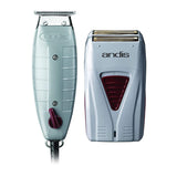 Wholesale-Andis 17195 Finishing Combo Professional T-Outliner Trimmer + Pro Foil Lithium Titanium Foil Shaver-Electro Vision Inc