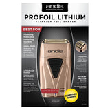 Wholesale-Andis 17220 Copper ProFoil Lithium Titanium Foil Shaver-Beauty and Grooming-Electro Vision Inc