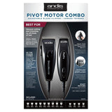Wholesale-Andis 24075 Pivot Motor Adjustable Blade Clipper/Trimmer Combo Kit-Beauty and Grooming-Electro Vision Inc