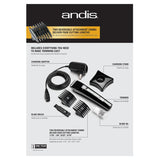 Wholesale-Andis 24505 MultiTrim 7 Piece Lithium-Ion Cordless Hair Trimmer Kit , Black-Hair Clippers & Trimmers-Electro Vision Inc
