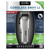 Wholesale-Andis 73000 Silver Cordless Envy Li (Lithium-Ion) Adjustable Barber Clipper-Beauty and Grooming-Electro Vision Inc