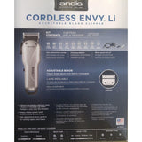 Wholesale-Andis 73000 Silver Cordless Envy Li (Lithium-Ion) Adjustable Barber Clipper-Beauty and Grooming-Electro Vision Inc