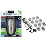 Wholesale-Andis 73000 Silver Cordless Envy Li (Lithium-Ion) Adjustable Barber Clipper-Beauty and Grooming-Electro Vision Inc
