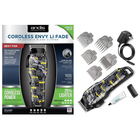 Wholesale-Andis 73095 Nation Cordless Envy Li Fade Adjustable Blade Hair Clipper-Hair Clippers & Trimmers-Electro Vision Inc