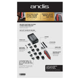 Wholesale-Andis 75360 Adjustable Blade Clipper Easy Cut 20-Piece Haircutting Kit, Red/Black-Hair Clippers & Trimmers-Electro Vision Inc