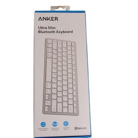 Wholesale-Anker A7726 Bluetooth Ultra-Slim Keyboard - Silver-Keyboard-Electro Vision Inc