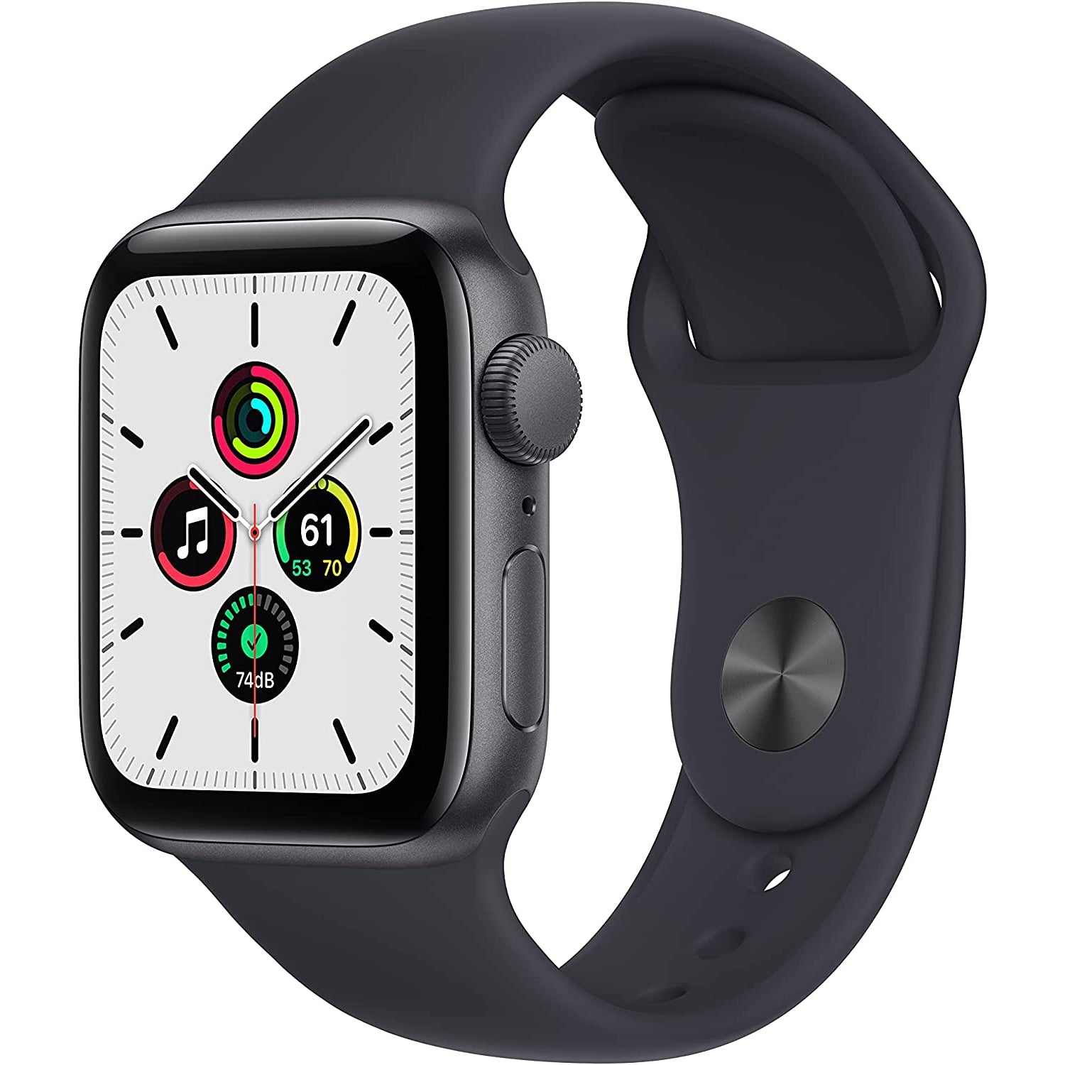 Wholesale-Apple Watch MKQ13LL/A SE (1st Gen) GPS, 40mm Space Gray Aluminum Case with Midnight Sport Band-Smart watch-Electro Vision Inc