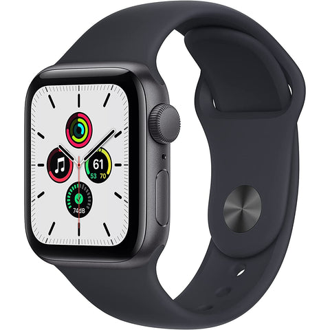 Wholesale-Apple Watch MKQ13LL/A SE (1st Gen) GPS, 40mm Space Gray Aluminum Case with Midnight Sport Band-Smart watch-Electro Vision Inc