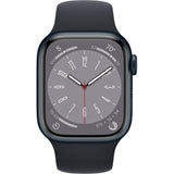 Wholesale-Apple Watch MNU73LL/A Series 8 (GPS) 41mm Aluminum Case with Midnight Sport Band - S/M - Midnight-Smart watch-Electro Vision Inc