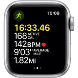 Wholesale-Apple Watch SE MKNY3LL/A (1st Gen) GPS, 40mm Silver Aluminum Case with Abyss Blue Sport Band-Smart watch-Electro Vision Inc